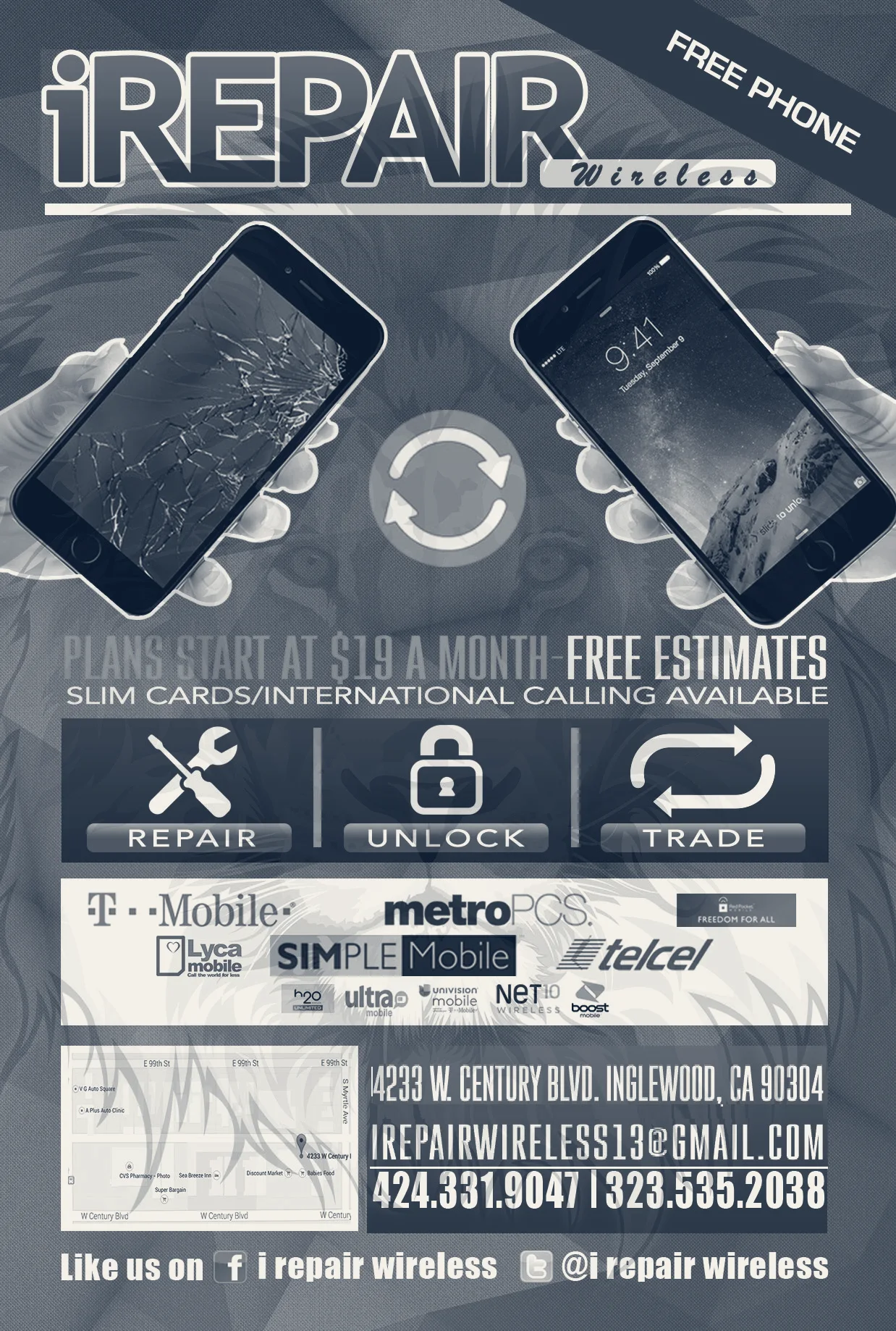 TMOBILE PREPAID iREPAIR — Gardena, California
