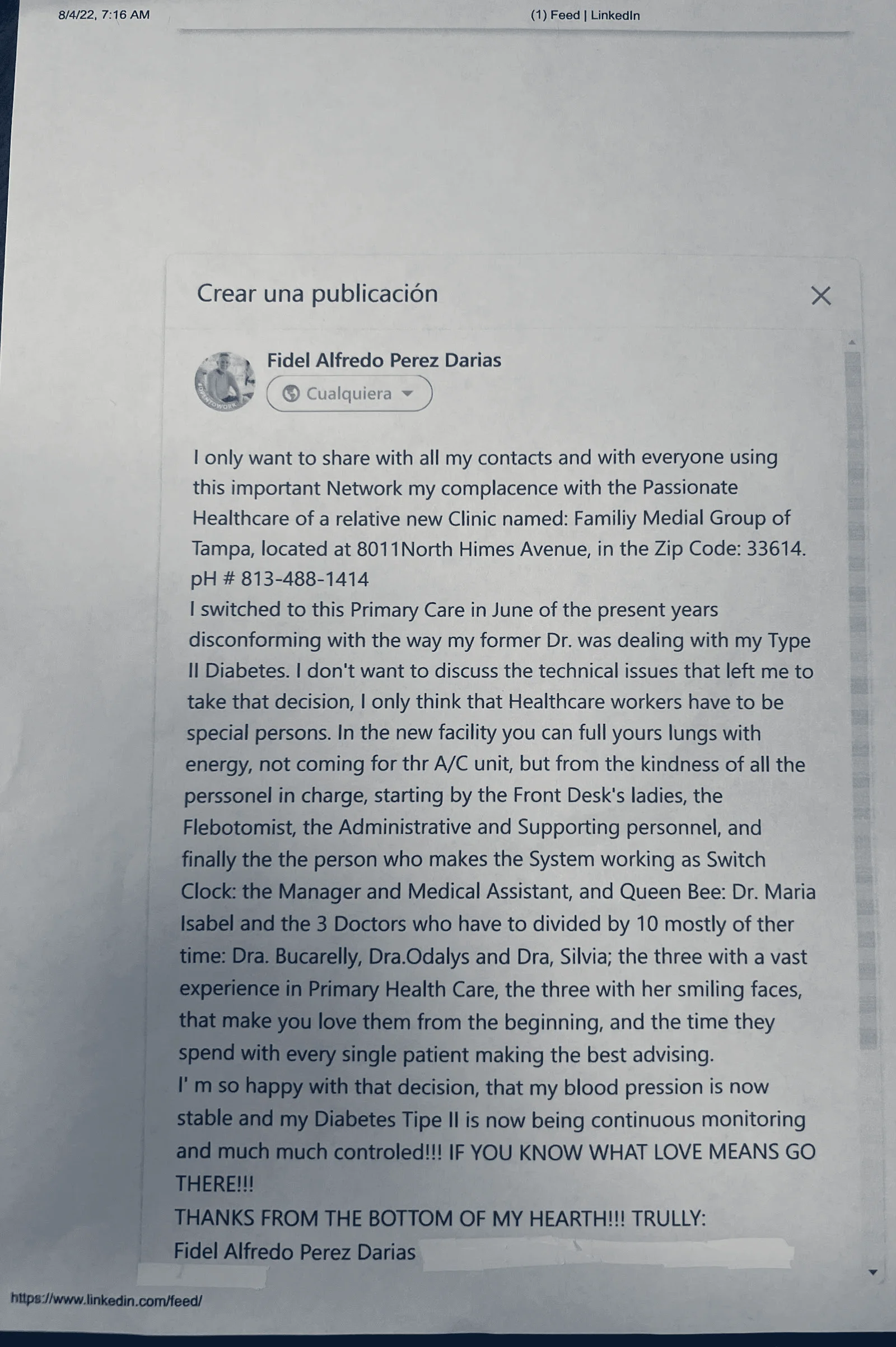 Family Medical Group of Tampa INC — Tampa, Florida
