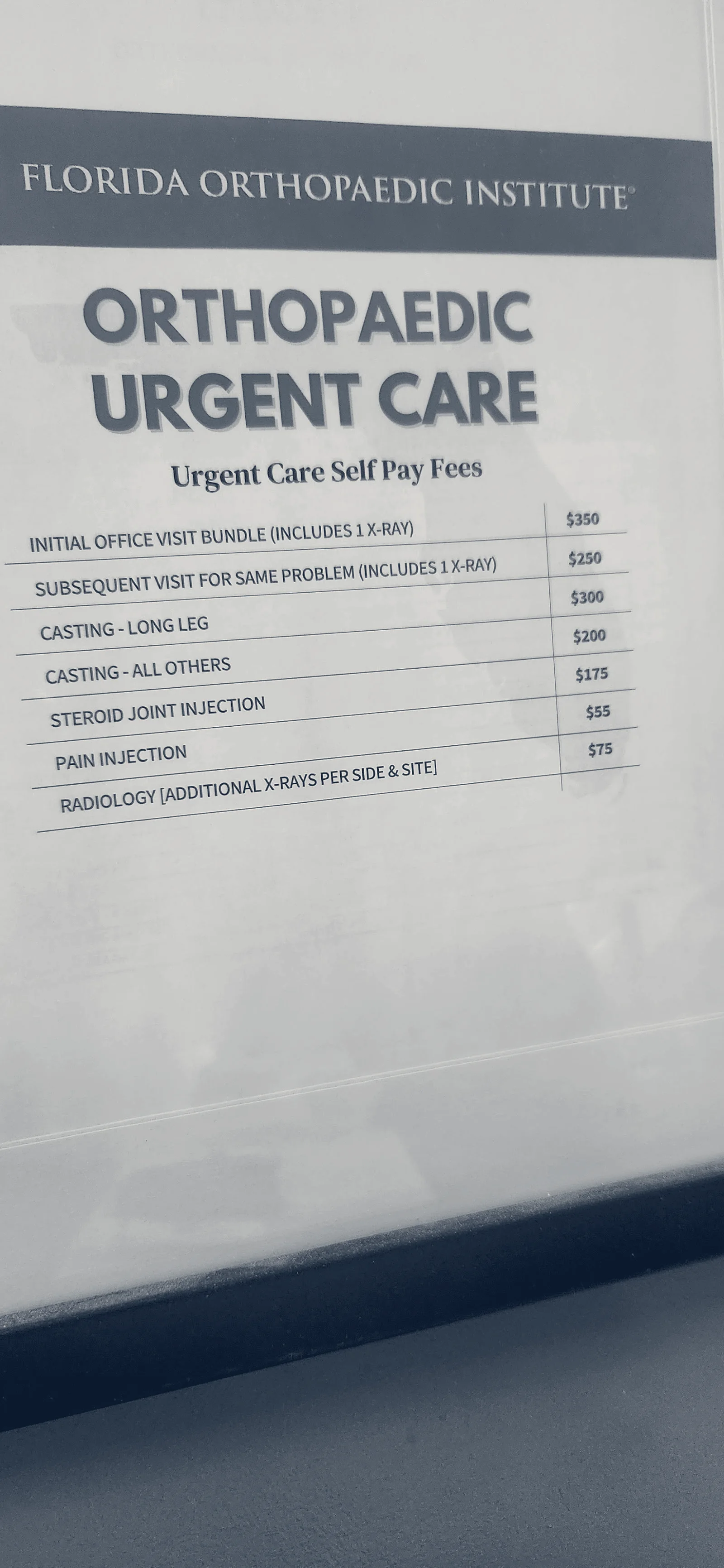 FOI Orthopaedic Urgent Care — Brandon, Florida