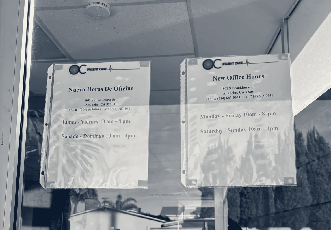 OC Urgent Care Anaheim — Anaheim, California