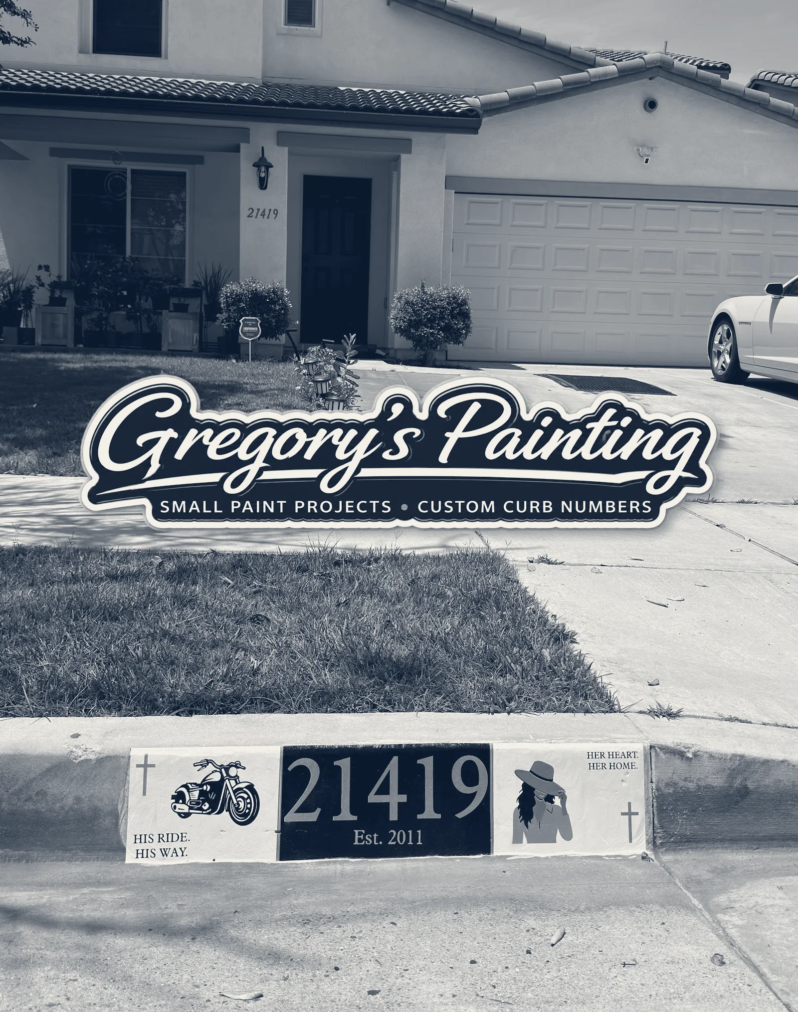 Gregory’s| Custom Curb Painting | South Bay 🎨 — Los Angeles, California