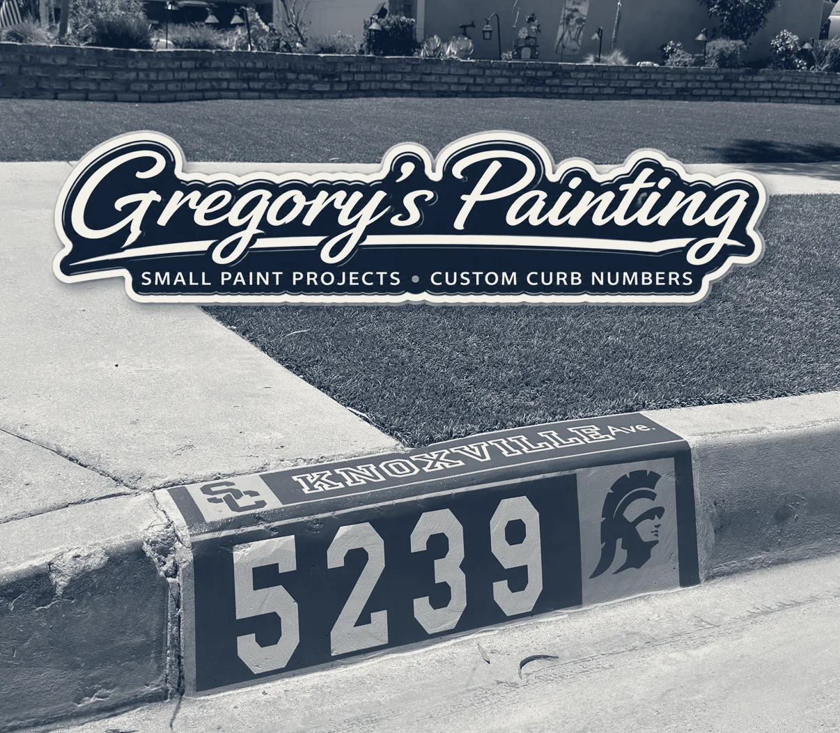 Gregory’s| Custom Curb Painting | South Bay 🎨 — Los Angeles, California