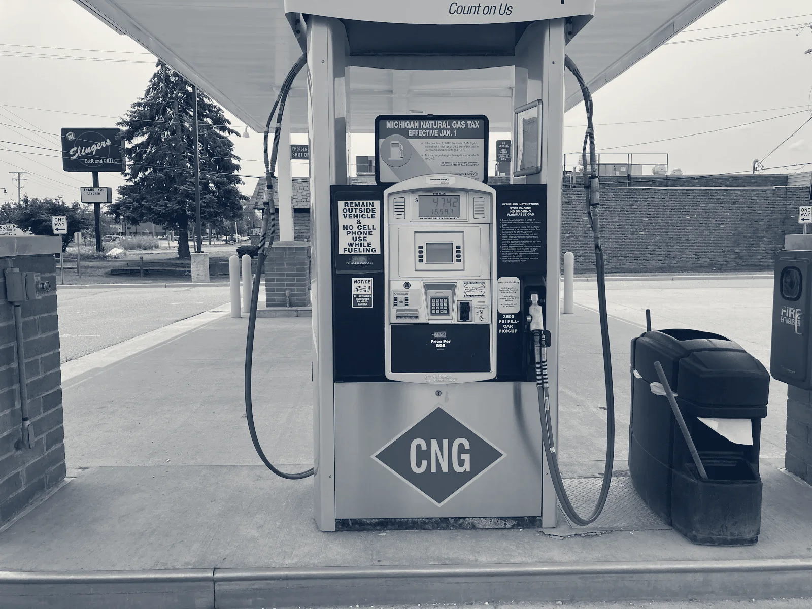 Consumers Energy Compressed Natural Gas Fill Station — Livonia, Michigan