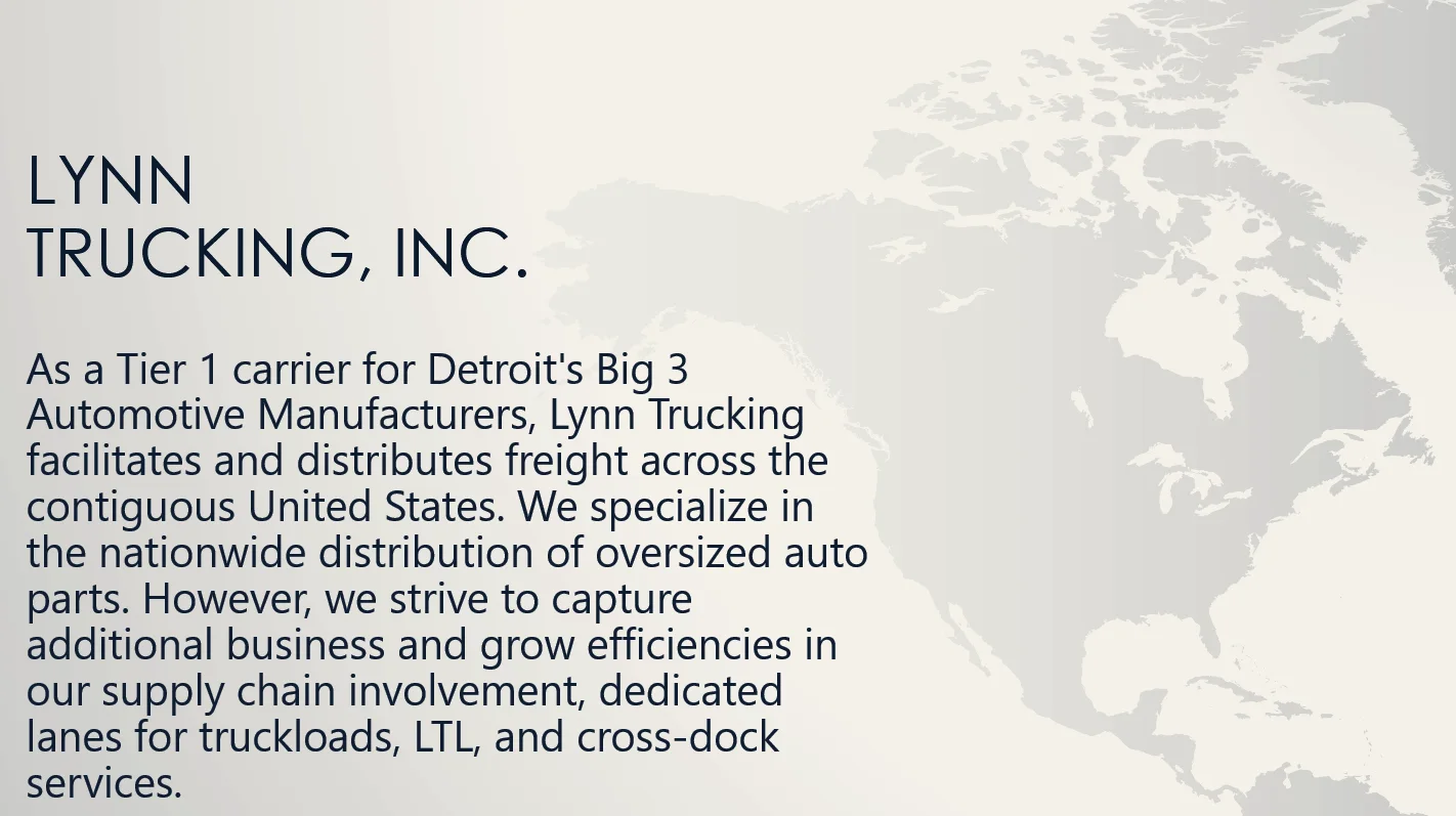 Lynn Trucking — Romulus, Michigan