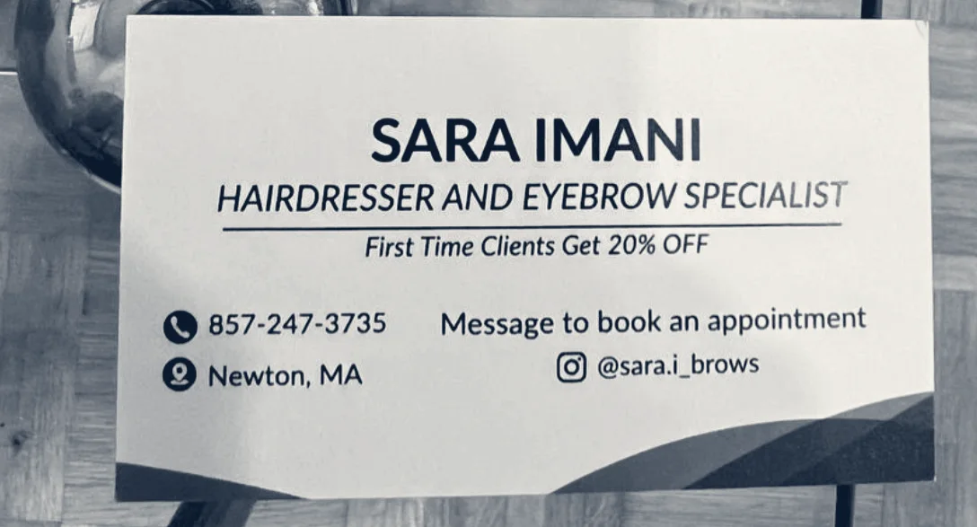 SARA BEAUTY SALON — Newton Centre, Massachusetts